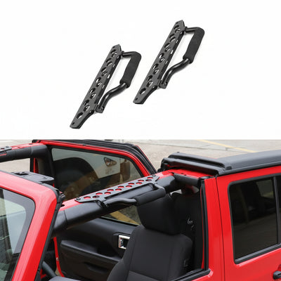 2PCS Aluminum Grab Handle For 2018-2026 Jeep Wrangler JL 2/4 Door 4XE Gladiator JT Unlimited Rubicon Sahara Sport