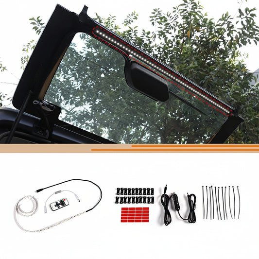 Tailgate Dome Light + Rain Gutter Set For Jeep Wrangler JL TJ JK 97+ - OMOTOR