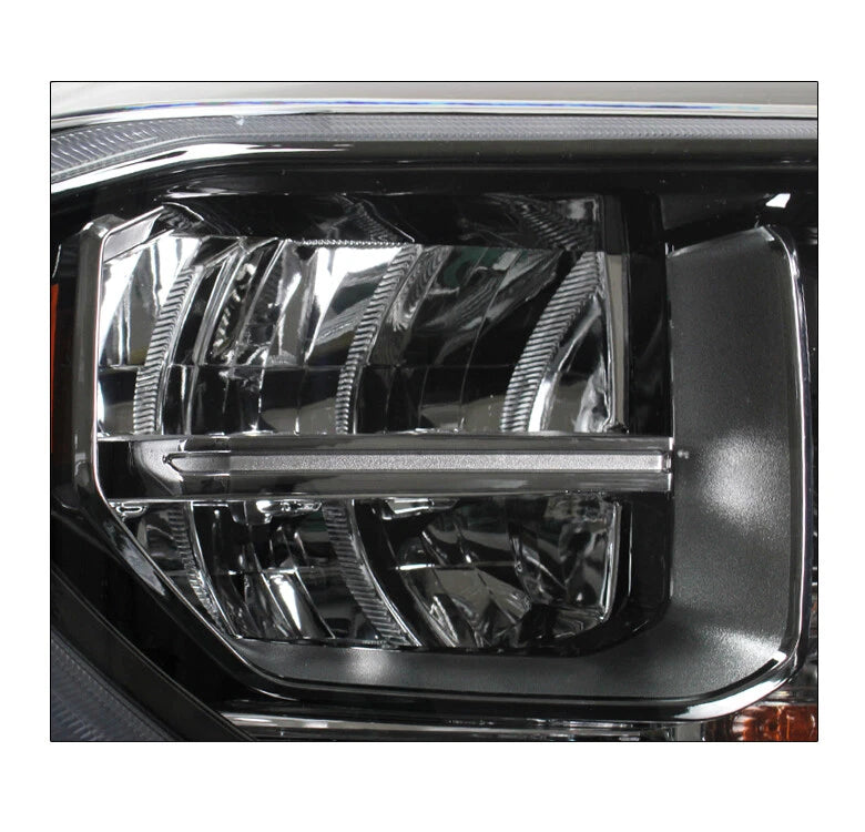 For 18-21 Toyota Tundra [Built-In LED] DRL Tube Headlights Headlamp Smoke - OMOTOR