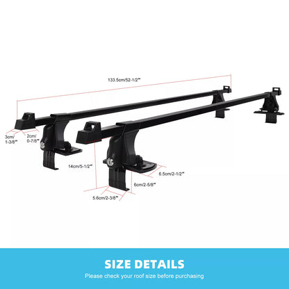 For Dodge Durango 2011-2024 54" Car Top Roof Rack Cross Bars Cargo Carrier - OMOTOR