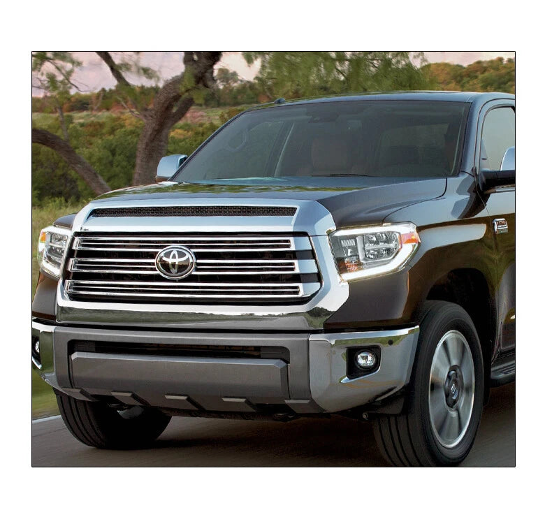 For 18-21 Toyota Tundra [Built-In LED] DRL Tube Headlights Headlamp Smoke - OMOTOR