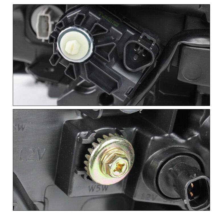 For 18-21 Toyota Tundra [Built-In LED] DRL Tube Headlights Headlamp Smoke - OMOTOR