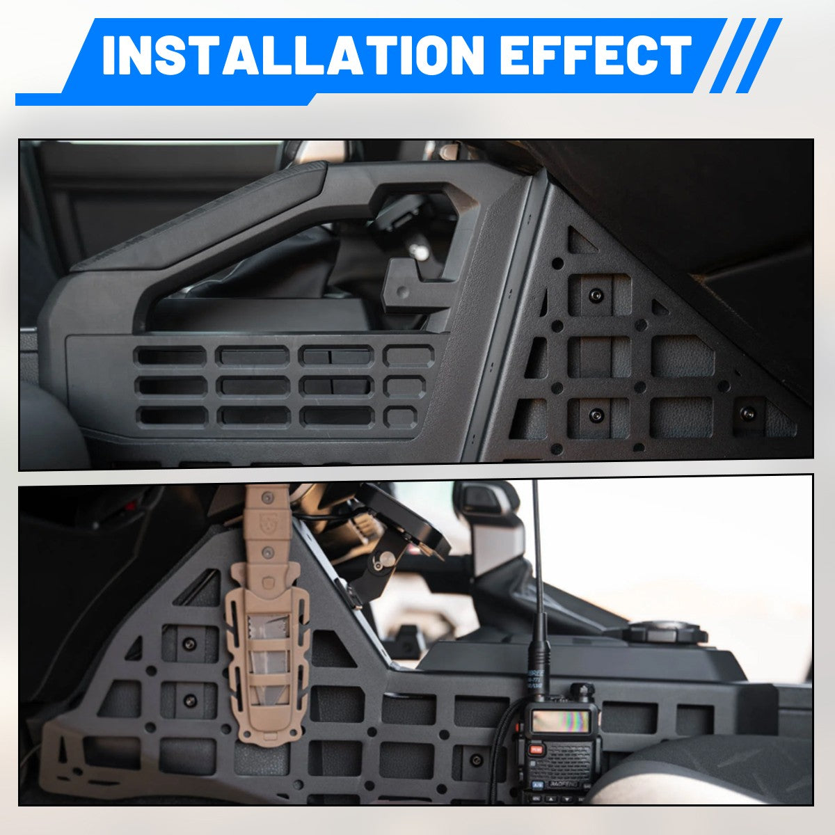 Center Console Side Molle Panels Kits For Toyota Tacoma 2024-2026