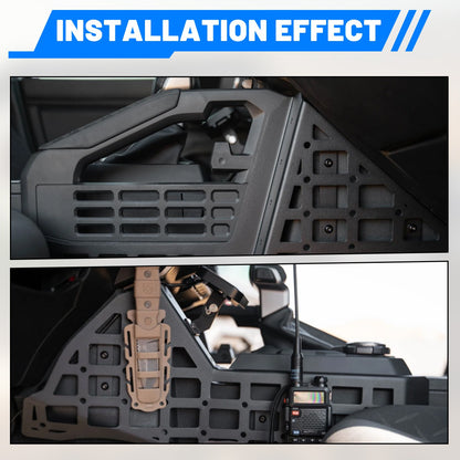 Center Console Side Molle Panels Kits For Toyota Tacoma 2024-2026