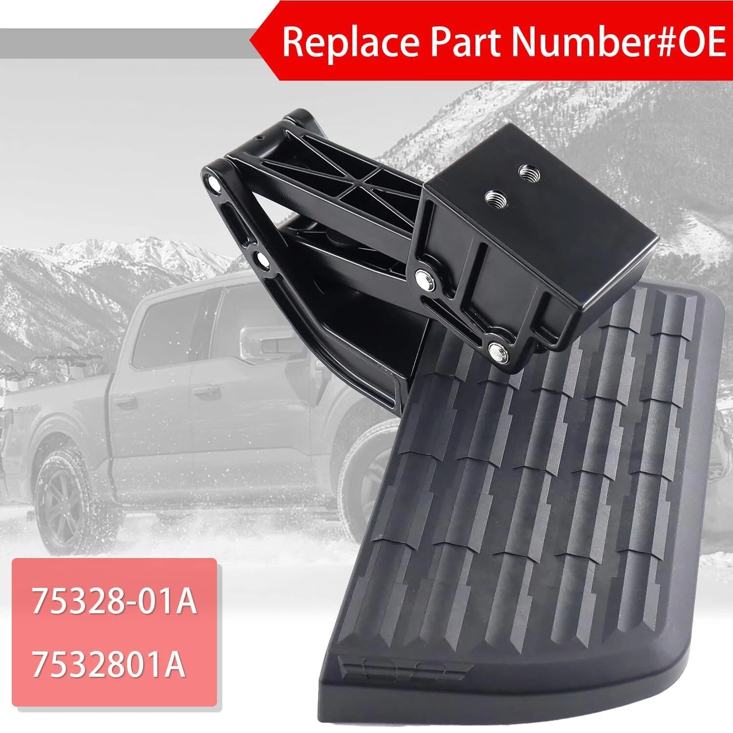 Retractable Truck Bed Step For 2021-2023 Ford F-150 - OMOTOR