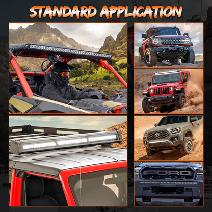 Roof Rack Combo Single Row 40"LED Work Light Bar For 2024-2025 Toyota Tacoma