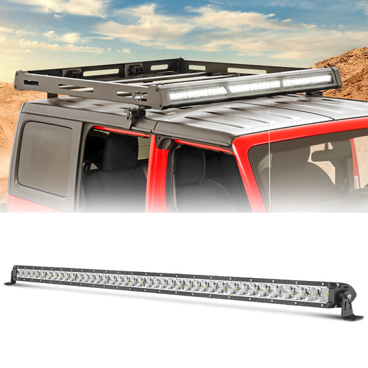 Roof Rack Combo Single Row 40"LED Work Light Bar For 2024-2025 Toyota Tacoma