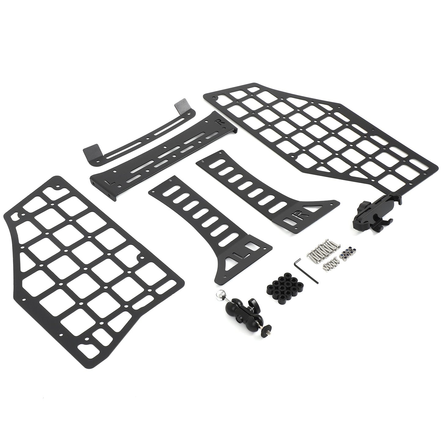 Center Console MOLLE Panel Bracket Mobile Phone Holder For Ford Ranger 2015-2022