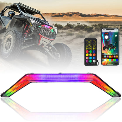 omotor RGB Flowing Turn Signal Light, Front Accent Light LED Center Grill Fang Light Compatible with 2020 - 2023 Polaris RZR PRO XP / 4 PRO R Turbo R RZR PRO XP Light - OMOTOR