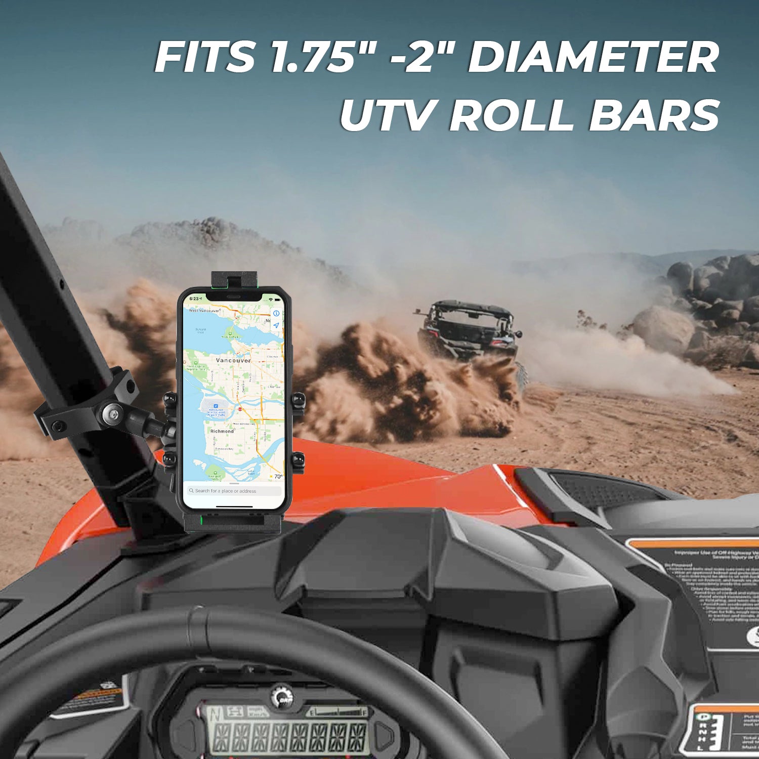 Rzr Accessories KEMIMOTO UTV Phone Mount ATV Holder, Fit