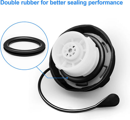 Professional Gas Cap, Fuel Cap by Weuaste, Gas Cap Replacement for Dodge 2000-2019, Ram 1500 2500 3500, Jeep Wrangler JK 2003-2018, Charger, Challenger, Dart, Durango, Journey, Nitro, Grand Caravan - OMOTOR