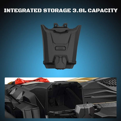 Electronic Device Tablet Phone Holder Compatible for 2017-2022 Can Am Maverick X3 Storage Box Organizer - OMOTOR
