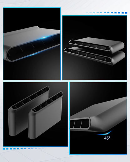 Rear Seat Vent Deflectors for 2014 to 2019 Chevrolet Silverado and GMC Sierra, Directional Air Vent Deflectors for Rear Passenger - OMOTOR