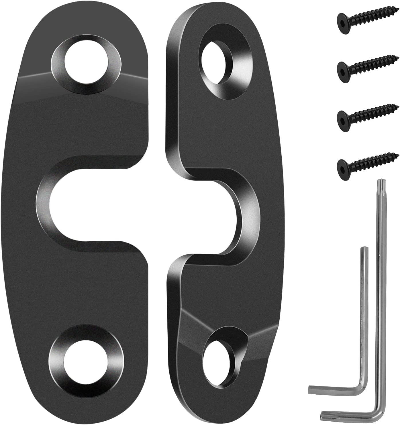 Upgrade Aluminum Alloy Sun Visor Repair Kit Heavy Duty Visor Mounting Clips Compatible with Jeep Wrangler JK 2018/ Wrangler 2018-2022/ Gladiator 2020-2022 (2 Pack) - OMOTOR
