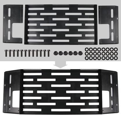 Rear Cargo Basket Interior Rack Luggage Storage Carrier Metal for 2018 2019 2020 2021 2022 2023 Jeep Wrangler JL 4DR (No Drill) - OMOTOR