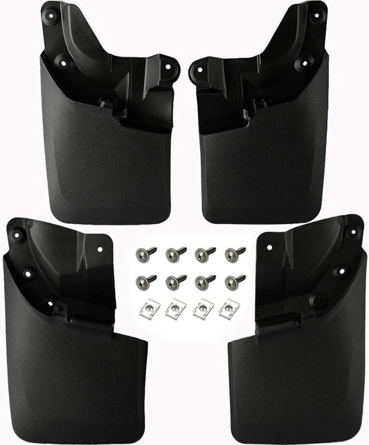 Mud Flaps Compatible with Toyota Tacoma 2016 2017 2018 2019 2020 2021 2022 - W/OEM Fender Flares Only (Doesn't Fit SR Models) - OMOTOR