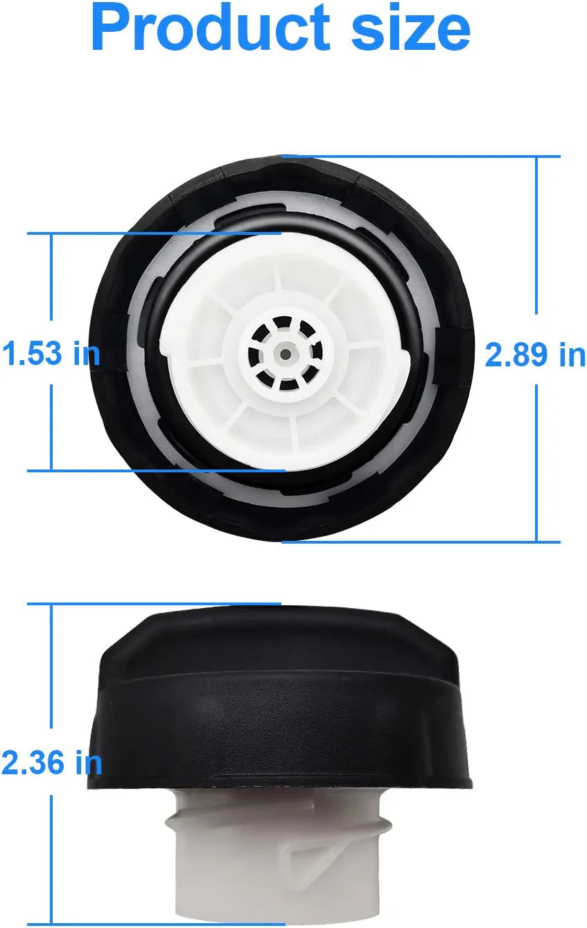 Professional Gas Cap, Fuel Cap by Weuaste, Gas Cap Replacement for Dodge 2000-2019, Ram 1500 2500 3500, Jeep Wrangler JK 2003-2018, Charger, Challenger, Dart, Durango, Journey, Nitro, Grand Caravan