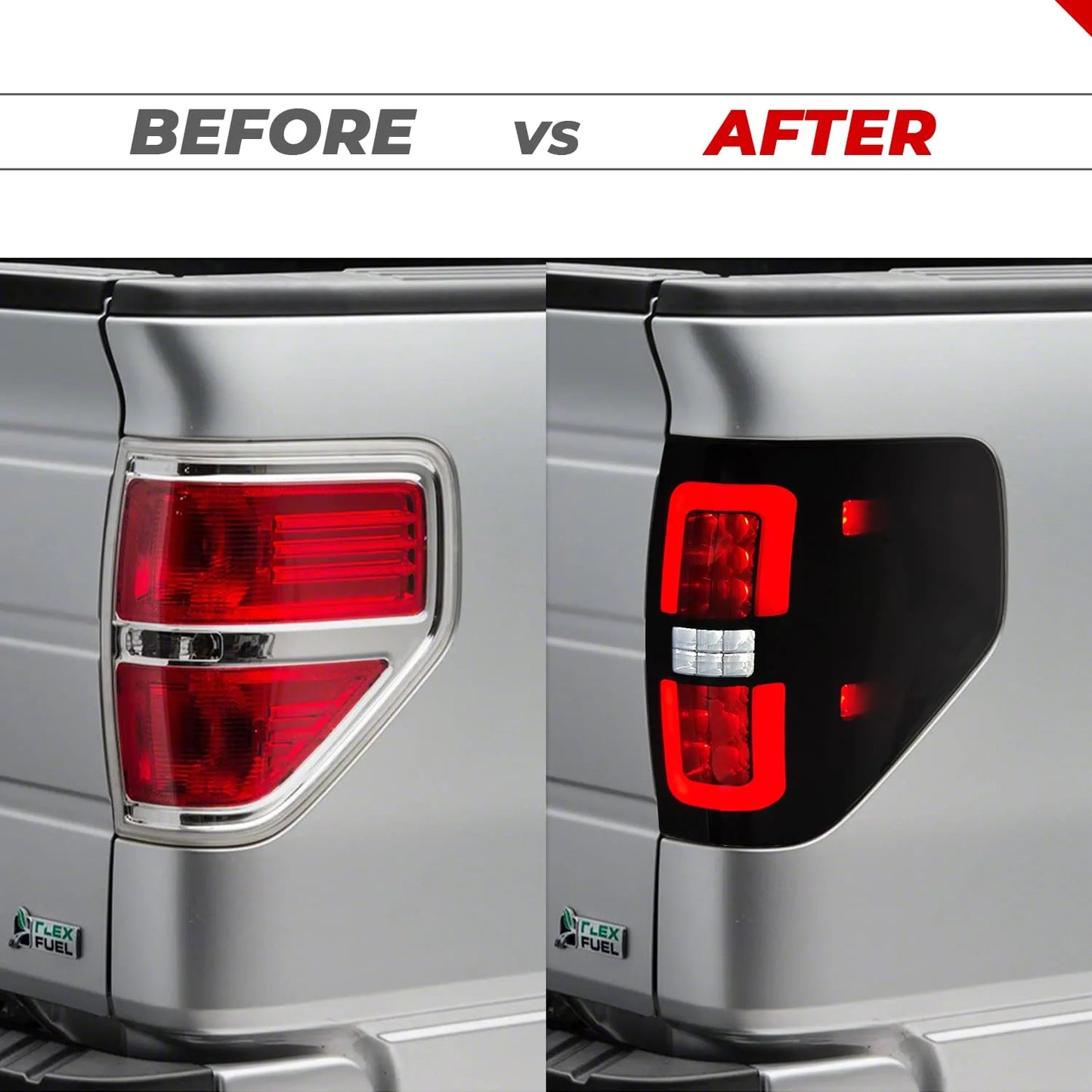 New Upgraded LED Tail Lights for Ford F150 2009-2014, Black Full Led Taillights Rear Brake Stop Lamps for Ford F-150 Accessories