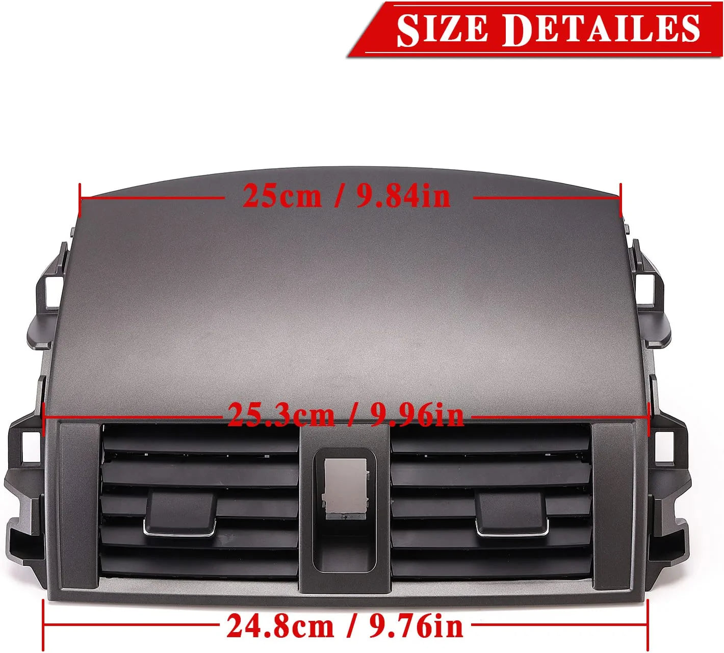 55670-02160 Center Dash A/C Outlet Air Vent Panel (No hand wheel) Compatible with Toyota Corolla 2008-2013