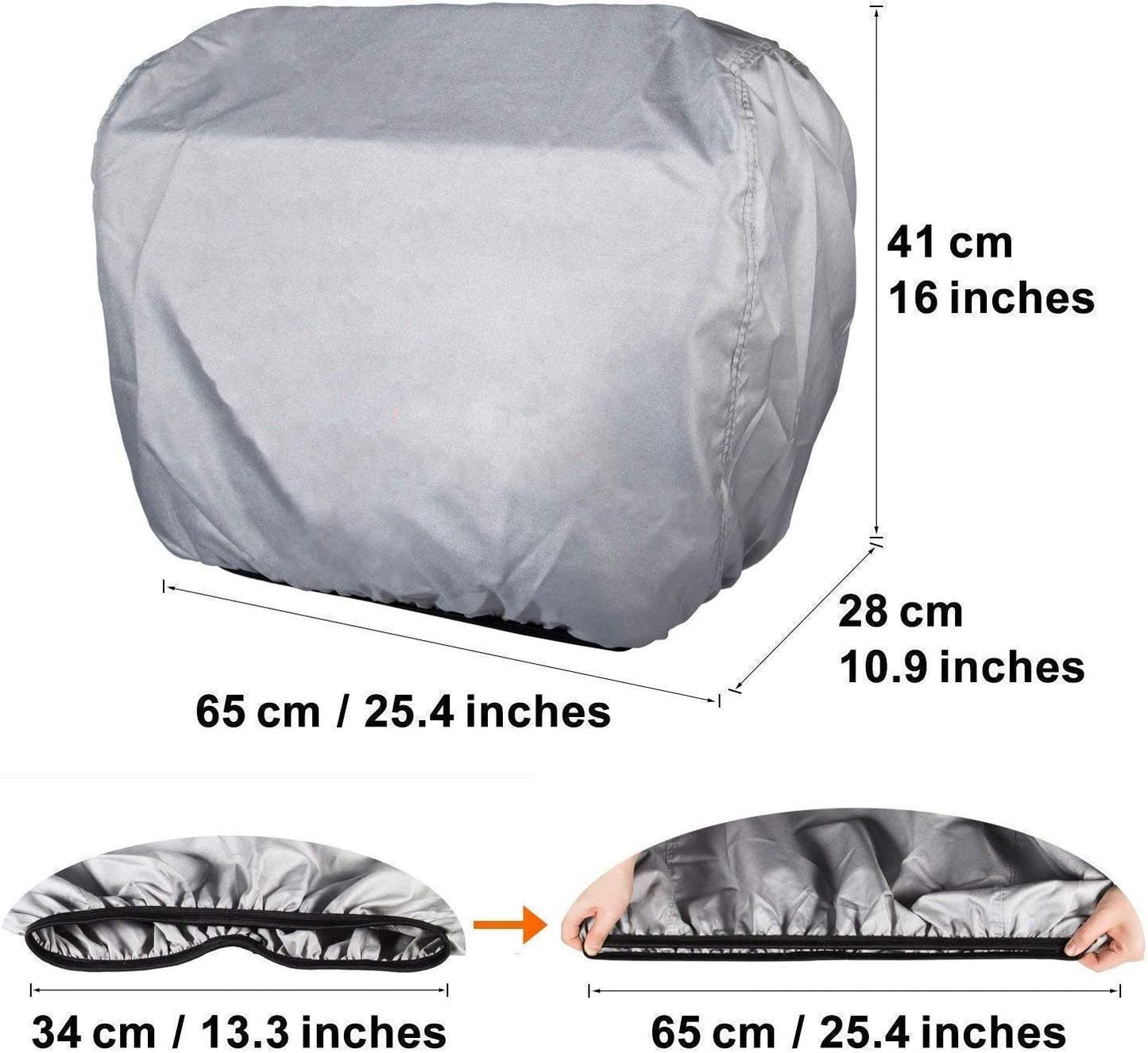 Generator Waterproof Cover for Honda Generator EU3000is Predator 3500 Silver Outdoor Power Equipment Storage Replace 08P57-ZS9-00S