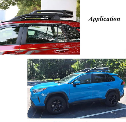 Heavy Duty Roof Racks Basket for 2019 2020 2021 2022 2023 2024 Toyota RAV4 Rooftop Cargo Carrier Luggage Basket - OMOTOR