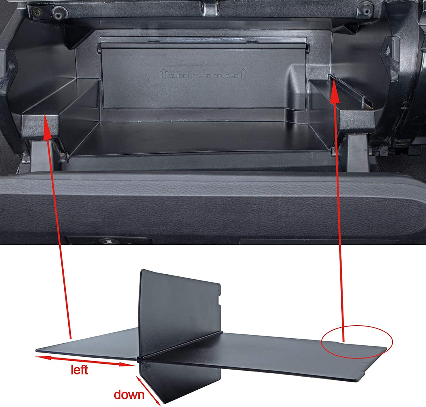 Compatible with Toyota Tacoma Glove Box Dividers Organizer 2016 2017 2018 2019 2020 2021 2022 2023 Accessories