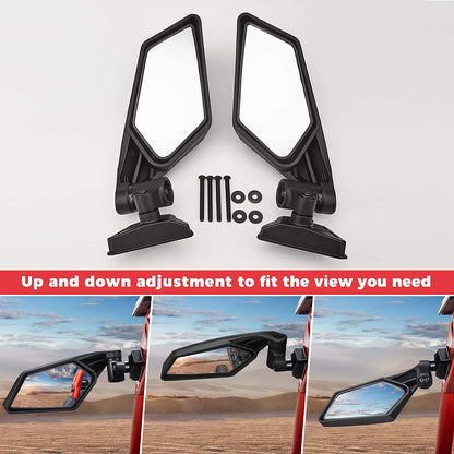 Maverick X3 Side Mirrors Upgraded 360 Degree Mirrors - OMOTOR