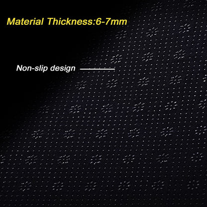 Dash Mat Cover Custom Interior Center Console Compatible with Toyota Tacoma 2016-2022 (Black Rim) - OMOTOR