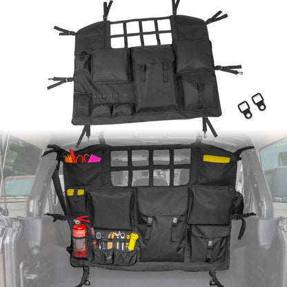 Trunk Storage Bag with Multi-Pockets Tool Kits Seat Back Organizers for Jeep JK JKU JL JLU Sahara Sport Rubicon - OMOTOR