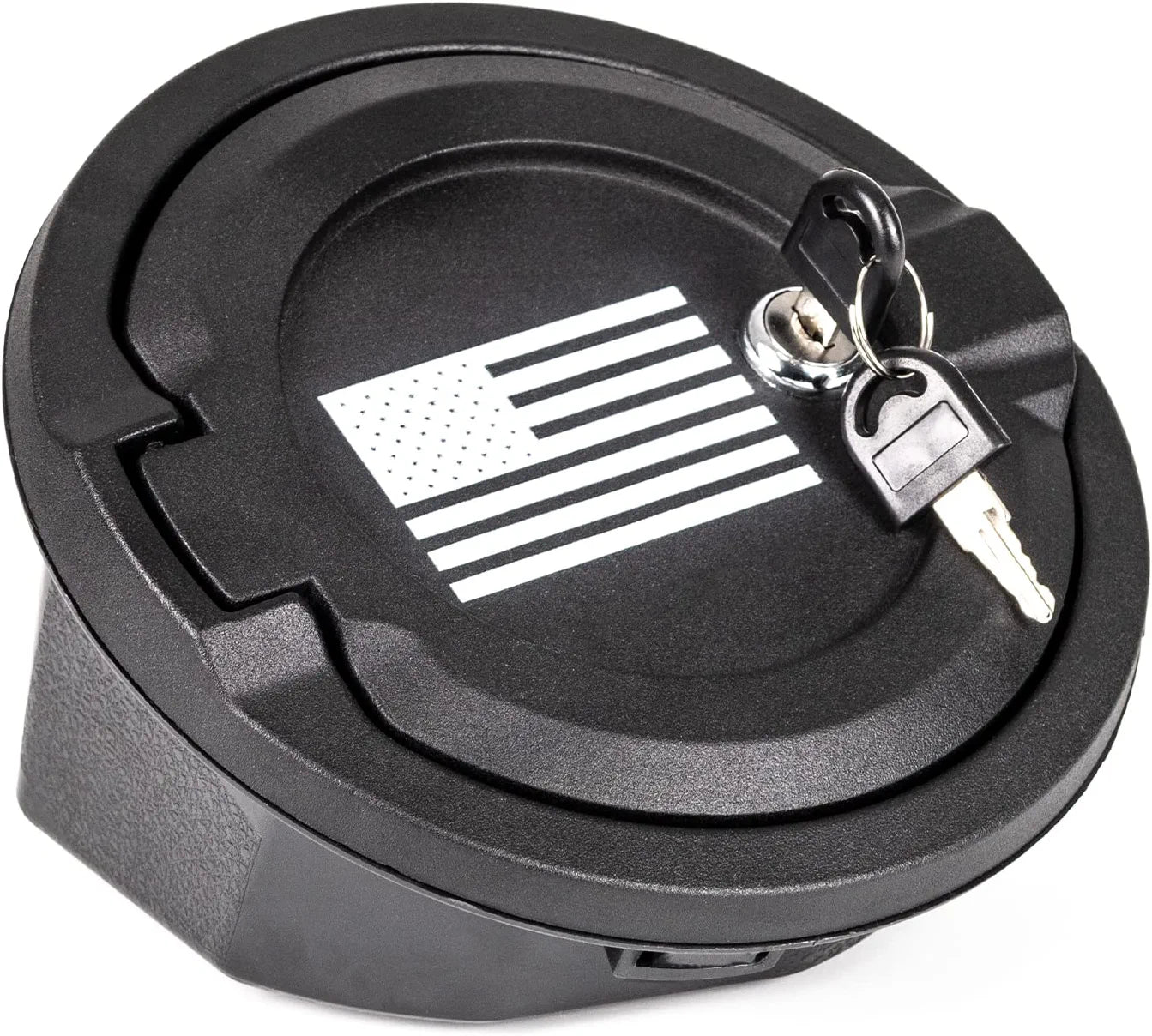 Fuel Filler Cover With US Flag, Locking Gas Tank Door Exterior Accessories,Aluminum Alloy Gas Cap Cover for 2018-2023 Jeep Wrangler JL JLU…