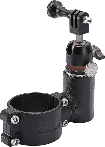 Gopro Mount with 360° Adjustable Spherical Head and Locking Knob, Compatible with UTV ATV Polaris Ranger 1.75-2 inch Roll Bar - OMOTOR