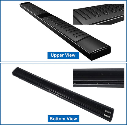 6'' Aluminum Running Boards both size Compatible with 19-23 Chevy Silverado - OMOTOR