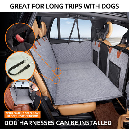 Back Seat Extender ,Dog Car Seat Cover, Camping Air Mattress, Hammock Travel Bed,Non Inflatable Car Bed Mattress for Car SUV Truck - OMOTOR