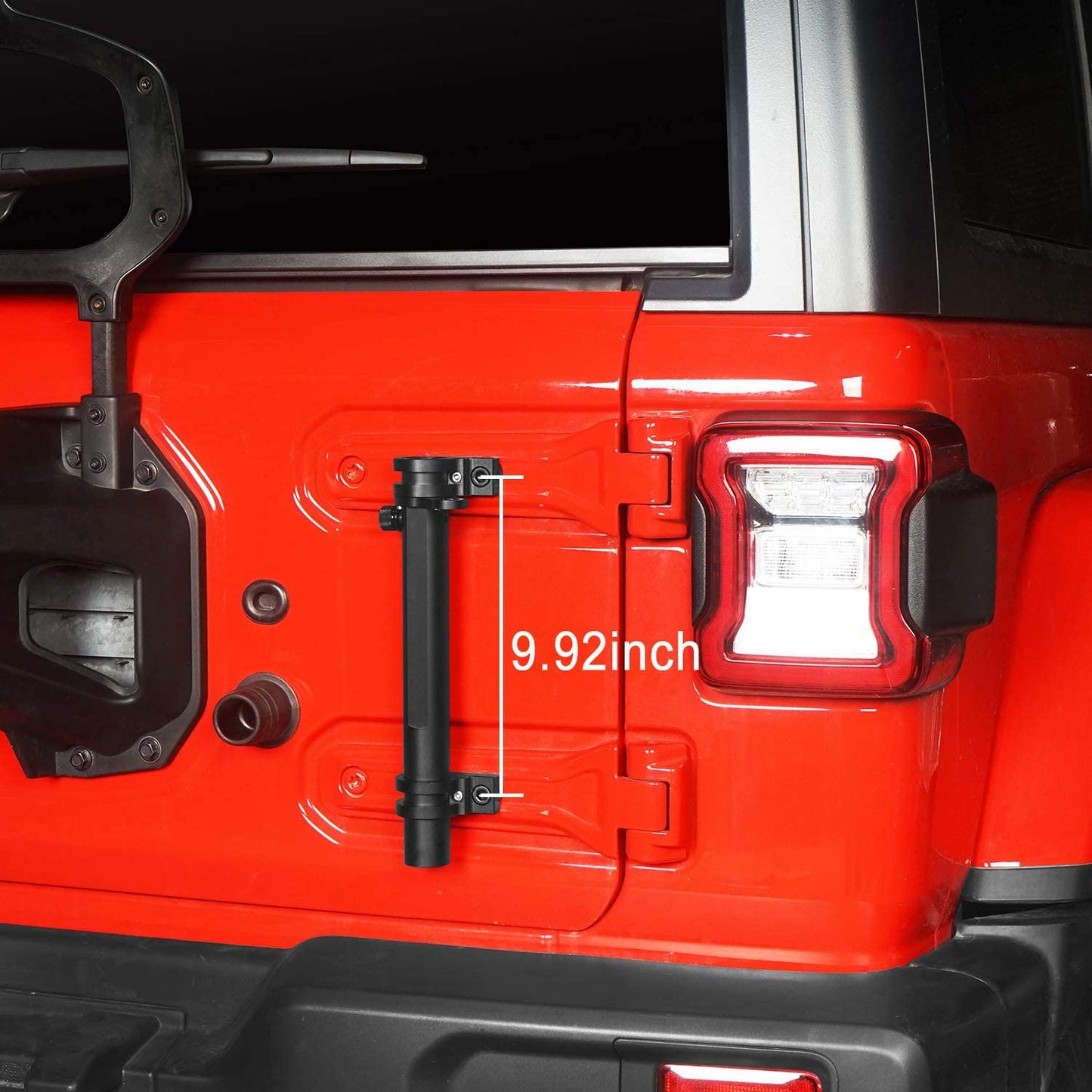 omotor Wrangler Antenna Mount & Tailgate Hinge Mount Single Flag Compatible with Jeep JL Wrangler 2018 2019 2020 2021 2022