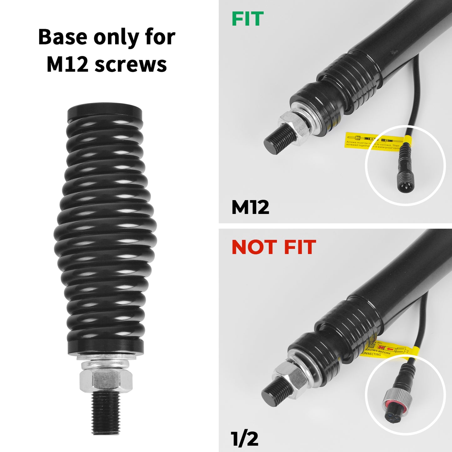 2pcs Heavy-Duty Barrel Spring Mounting Base