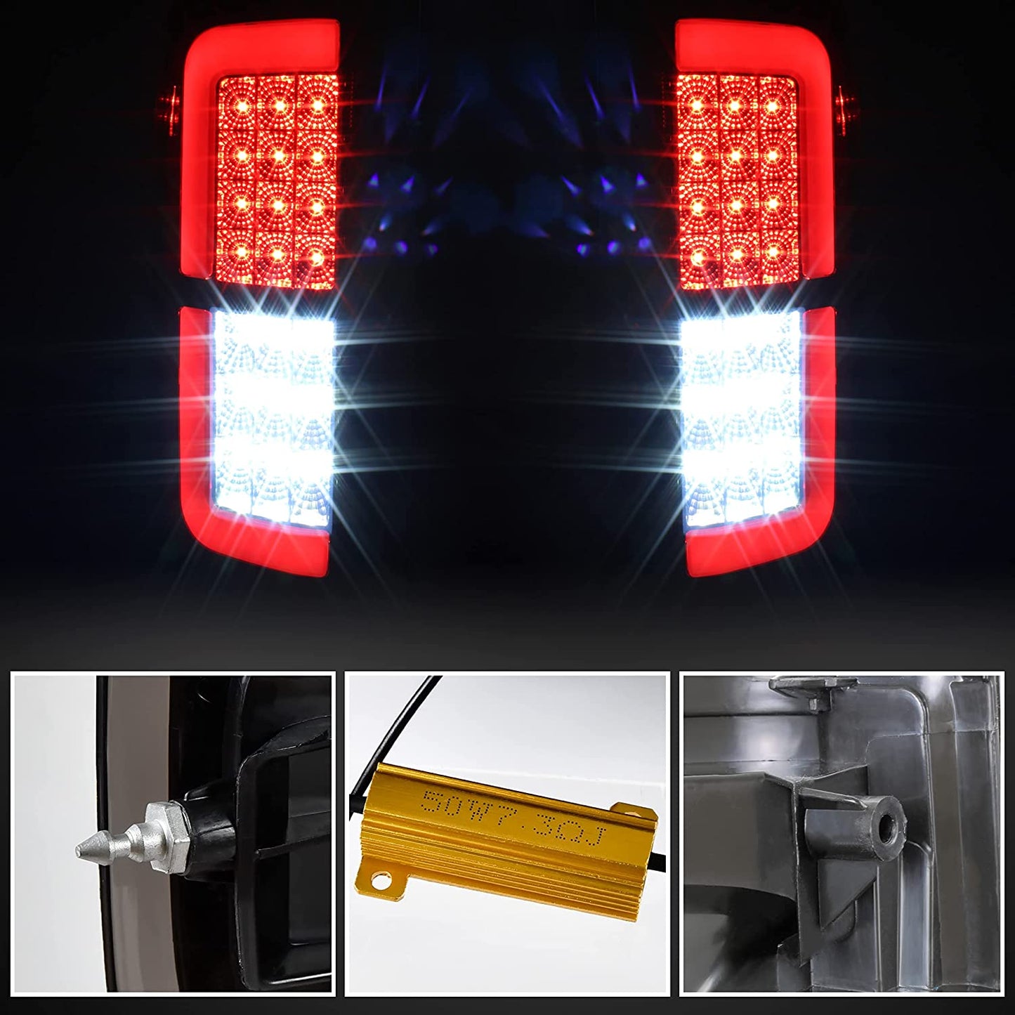 New Upgraded LED Tail Lights Assembly for F150 18-20, Smoked Black LED Taillights Brake Rear Lamps Parking Light for Ford F-150 2018-2020 Accessories (2PCS, Driver & Passenger Side)