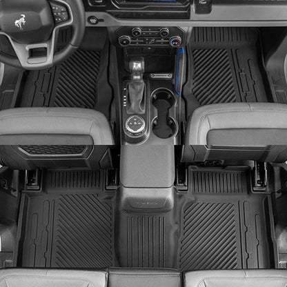 Fit 2021 2022 2023 Ford Bronco Trunk Mat Floor Mats Cargo Liner for 2023 Ford Bronco Accessories 4 Door(Trunk Mat+Floor Mats+Rear Backrest Mats) - OMOTOR