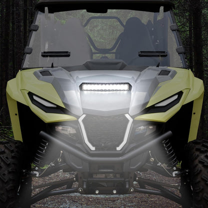 LED Hood Scoop Light for Yamaha RMAX 1000, RGB Hood Spot Light with Green Amber Strobe Lamp for Yamaha Wolverine RMAX2 RMAX4 1000 2021-2024 Accessories (1PCS) - OMOTOR