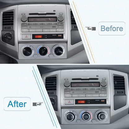 Compatible with Toyota Tacoma 2005-2015 A/C Air Conditioning Control Switch Knob Button (A Set of 3 Knobs) - OMOTOR