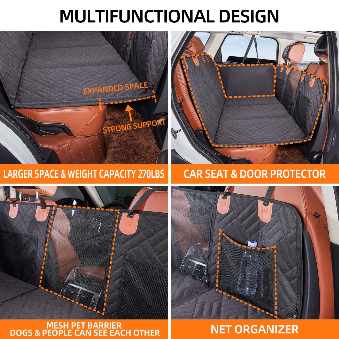 Back Seat Extender Dog Car Seat Cover Camping Air Mattress Hammock Travel Bed Non Inflatable Car Bed Mattress