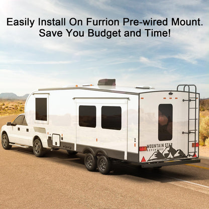 HD 7-inch Wireless RV Backup Camera System, 1080P 7" IPS Monitor & 1 Rear View Camera, IR Night Vision Recording IP69 Waterproof Compatible with Furrion Pre-Wired RV Truck Trailer - DW7Y5 - OMOTOR