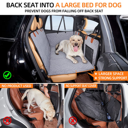 Back Seat Extender ,Dog Car Seat Cover, Camping Air Mattress, Hammock Travel Bed,Non Inflatable Car Bed Mattress for Car SUV Truck - OMOTOR
