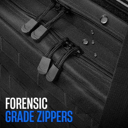 Patrol Bag Used By Law Enforcement Police Gear and Military Grade - Water Resistant Police Officer Duty Bag - Heavy Duty Car Front Seat Organizer with Multiple Storage Space - OMOTOR