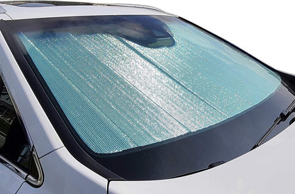 Foldable Sunshade Compatible with 2019-2023 Chevrolet Silverado, Custom-fit Windshield Sun Shade - OMOTOR