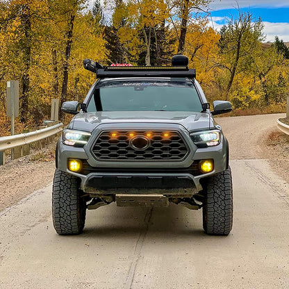 Upgraded Seven Sparta Grill LED Lights 4 PCS Compatible with Toyota Tacoma 2020-2023 - OMOTOR