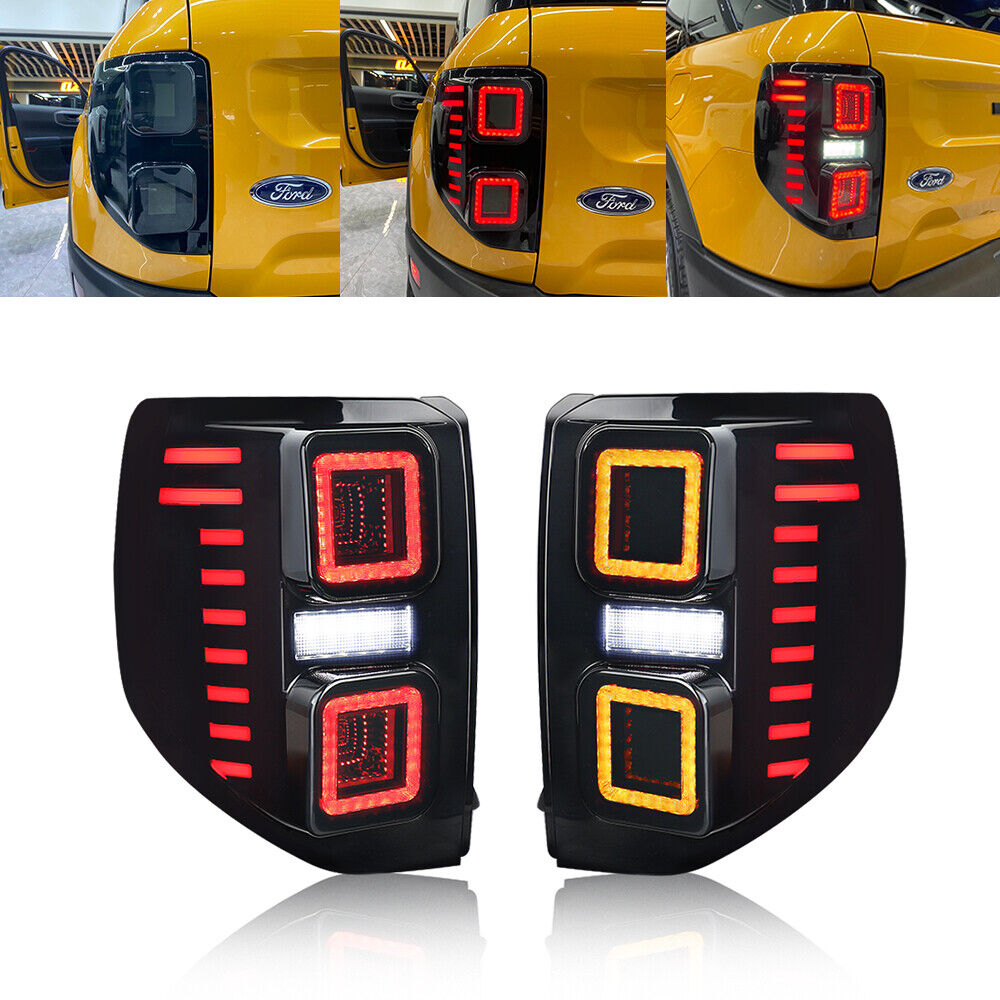 Tail Lights Assembly Compatible with Ford Bronco Sport 2020-2025 w/Sequential Turn Signals&Start Up Animation